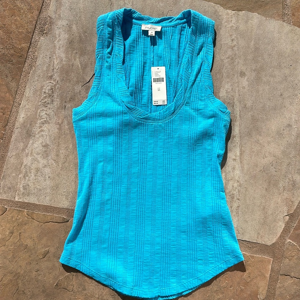 Anthropologie Pilcro racer back tank top